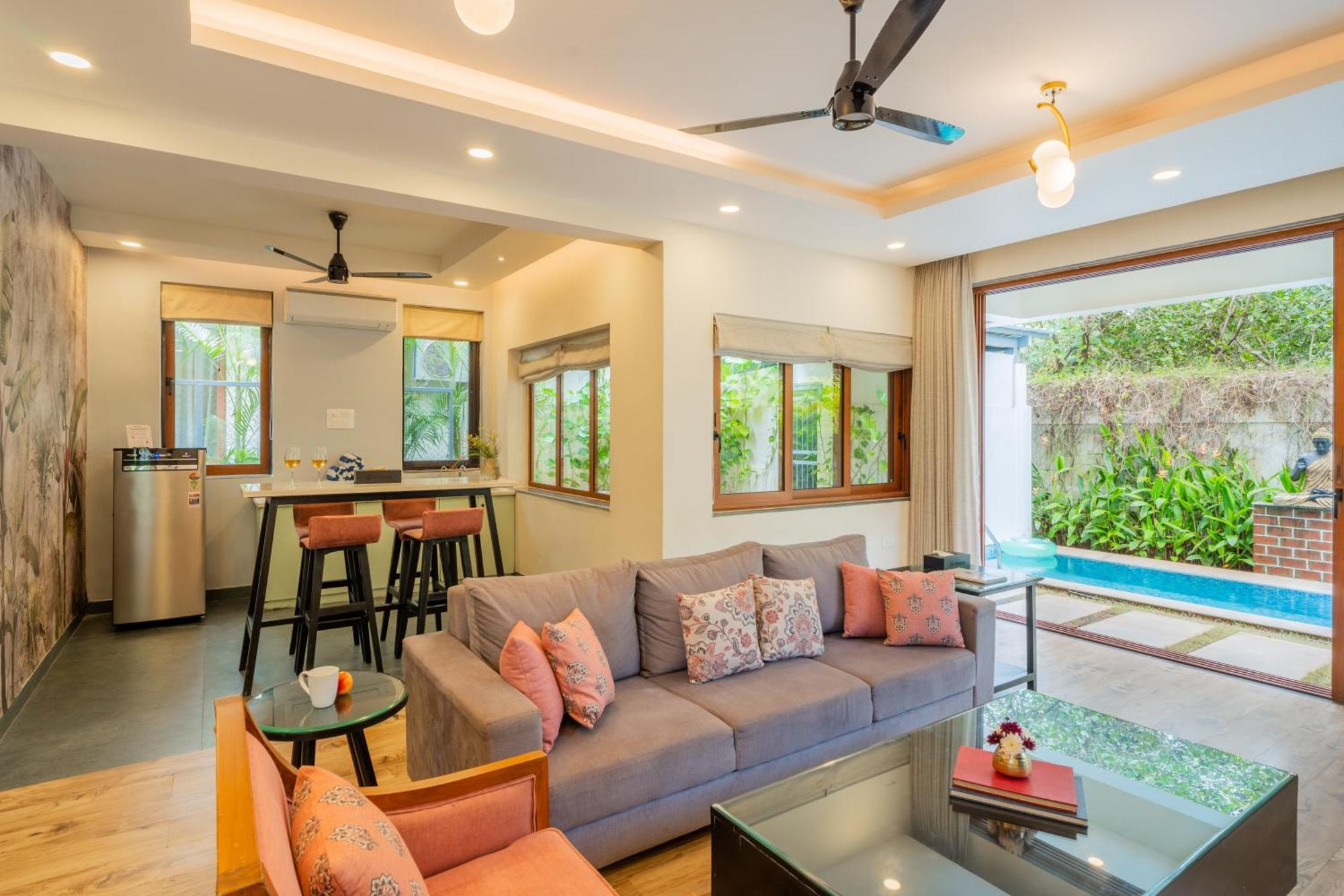 Elivaas 3 Bhk Pvt Pool & Bar - Villa Valerie Oxel Bagian luar foto