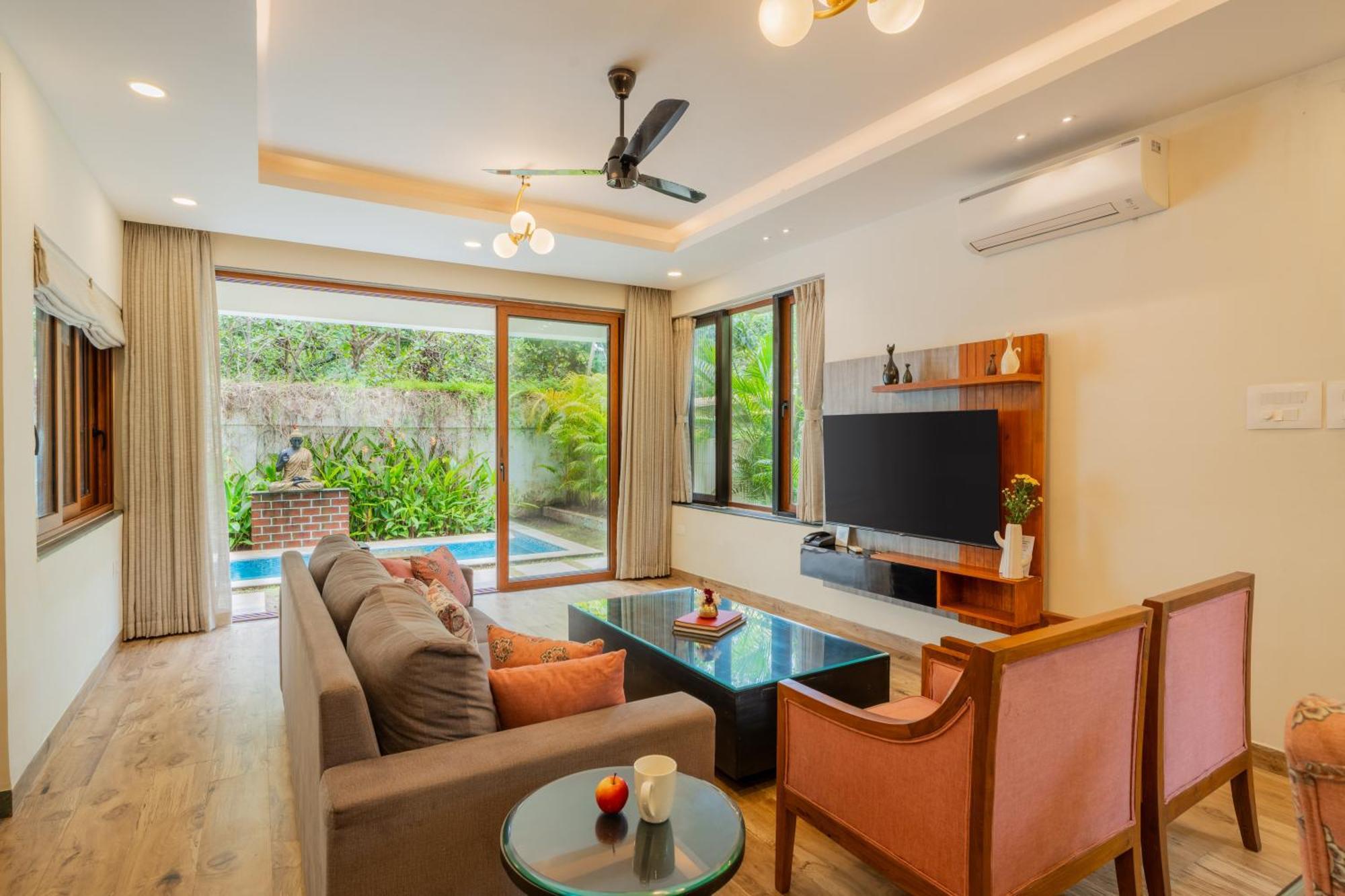 Elivaas 3 Bhk Pvt Pool & Bar - Villa Valerie Oxel Bagian luar foto