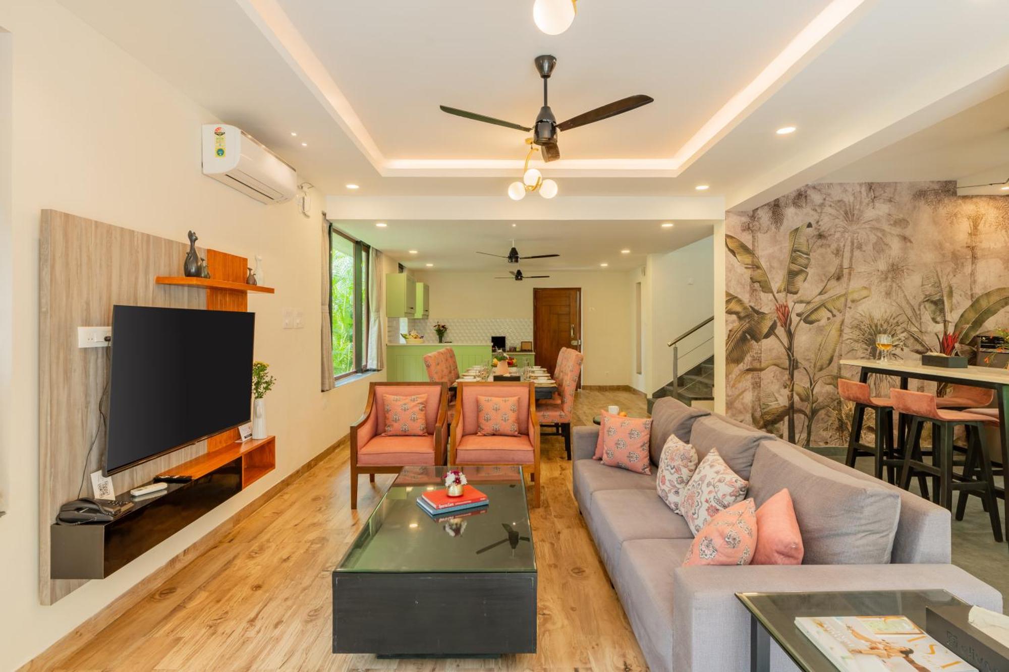 Elivaas 3 Bhk Pvt Pool & Bar - Villa Valerie Oxel Bagian luar foto