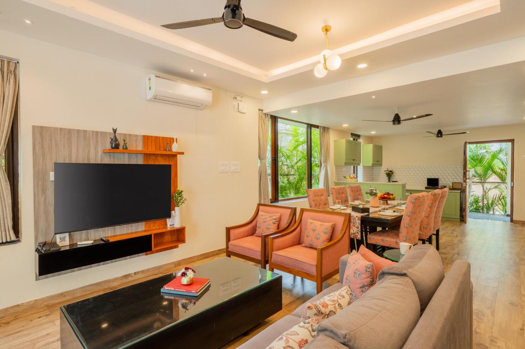 Elivaas 3 Bhk Pvt Pool & Bar - Villa Valerie Oxel Bagian luar foto
